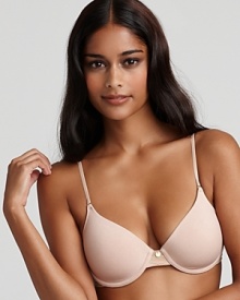 Natori's sleek contour bra with underwire cups provide the shape and look you need under your favorite t-shirts and knit tops.