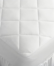 Finally, a mattress pad that stays in place! Featuring a stretch ReliaGrip® skirt and generous hypoallergenic fill, the Best Fit(tm) mattress pad from Sealy® wraps snugly around your mattress for a secure fit. All-way stretch will ensure that this mattress pad won't pop off in the middle of the night. Also boasts plush 8 oz. fill and a 300-thread count cotton top.