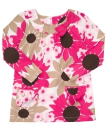 Give her pretty style a dash of petal power with one of these colorful floral tunics from Carter's.