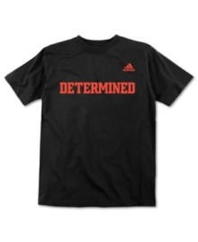 Determined more than ever. Inspiration comes from the most unlikely places thanks to this graphic tee from Adidas.