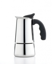 Finally an espresso maker that brews crisp, bold flavor with the intensity the drink is known for!  Add espresso into your routine with ease with this stainless steel maker that draws out the crucial notes of the beverage and makes up to 6 cups at a time for a guaranteed pick-me-up.