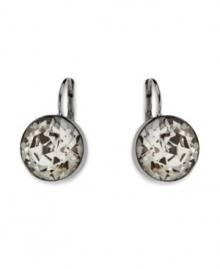 Good things come in small packages! They may be petite, but Swarovski's Bella round crystal earrings make a big impact whenever you wear them. Crafted in ruthenium tone mixed metal. Approximate diameter: 1 inch.