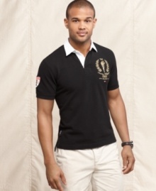 Get international style with one of these Olympic-inspired rugby shirts from Tommy Hilfiger.