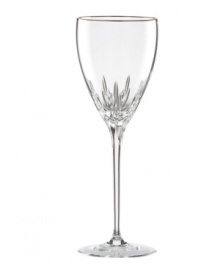 With glistening bands and flame-inspired cuts in sheer crystal, the Firelight Platinum Signature wine glass sets special occasions apart. Qualifies for Rebate