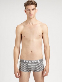 Crafted and shaped in stretch cotton for everyday wear, this classic brief showcases sporty stripes with a signature elastic logo waistband.Elastic logo waistband95% cotton/5% elastaneMachine washImported