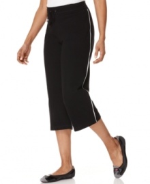 Take it easy in these comfy lounge pants from Style&co. Sport.