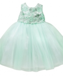 She'll shimmer like a fairy in this lovely ribbon and sequin detailed tutu dress from Marmellata.