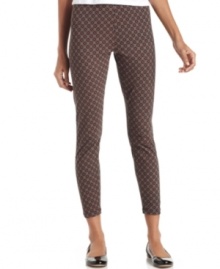 Style&co. makes your leggings the statement piece of your ensemble with these boldly printed pants.