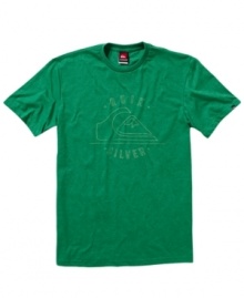 Ride the wave of style in this cool graphic tee by Quicksilver.