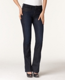 In a flattering mid rise, these Joe's Jeans Icon bootcut jeans are perfect for a classic everyday look!