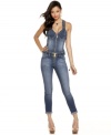 Baby Phat's jumpsuit is jean-ious! Pair it with metallic heels for a look that is sure to have all eyes on you!