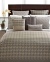 Inspired by contemporary design, this Modern Houndstooth sham from Hotel Collection features a statement making landscape of abstract patterns. Zipper closure.