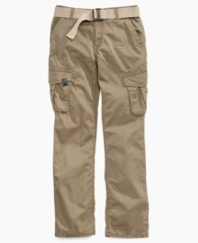 Unique utility. A streamlined look with all the room he needs to carry his cargo, these pants from Epic Threads are perfect for his daily adventures.