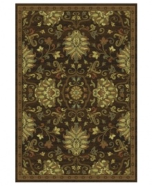 The bold and the beautiful! With lush blooms and a rich dark chocolate hue, this St. Lawrence rug offers a perfectly modern take on traditionally elegant styling. Crafted of durable polypropylene for years of long-lasting beauty.