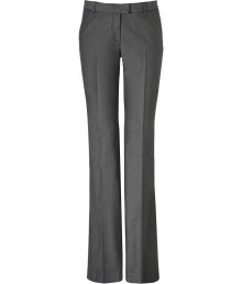 Perfect for busy days at the office, Rachel Zoes denim tuxedo trousers are a contemporary choice guaranteed to add a chic edge to your outfit - Side and back slit pockets, zip fly, hidden hook and bar closure, washed black tuxedo stripes - Tailored fit, flared leg - Team with button-downs and heels, or go all out and wear as a suit