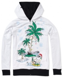 Perfect reversible hoodie to wear year round by Quicksilver. Makes a great gift.