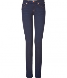 Add a sultry kick to your casual basics with these ultra-flattering pencil leg jeans from cult favorite denim line J Brand - Classic five-pocket styling, skinny pencil leg, slim fit - Pair with a slinky top, a leather jacket, and ballet flats or high heel booties