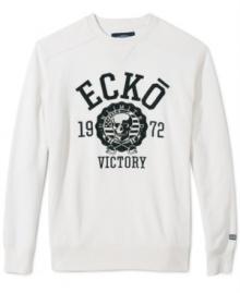 This Ecko Unltd sweatshirt will make you victorious in your quest for comfort and style.