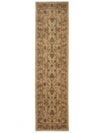 Inspired by the golden sands of Egypt, home of the Sphinx collection, comes this classic rug - rich in tradition and coloration. Featuring a timeless design, the flowing floral pattern uses gentle hues to create a gold-toned, heirloom quality piece. Beautifully styled and made to last, this rug will be a fixture in your home for years to come.