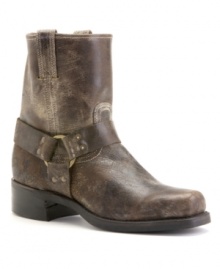 Nothing adds some old school cool like this durable pair of vintage men's boots from Frye. The side buckle will draw everyone's attention to your feet when you're sporting these singular boots for men.