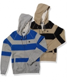 This zip-up hoodie from DC Shoes is everything you want your hoodie to be and more. Layer up!