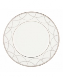 Sturdy bone china draped in delicate platinum garlands makes the Lenox Iced Pirouette accent salad plates a flawless go-to for formal dining. Qualifies for Rebate