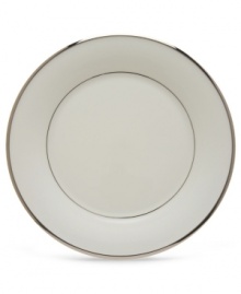 Beautiful in its simplicity, dinner plates from the Solitaire White Collection feature a timeless, elegant design. The pristine bone china is accented by a single, shimmering band of platinum. The understated beauty of this china will add a refined sophistication to your dining experience for years to come. Qualifies for Rebate