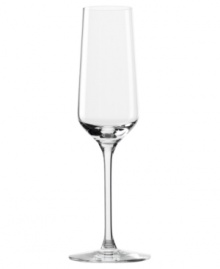 Rediscover your favorite champagne with Stolzle. Crystal flutes with a shape designed to balance flavors and enhance the bouquet bring out the best in every bubbly. Boasting exceptional durability, this innovative stemware is also break resistant and dishwasher safe.