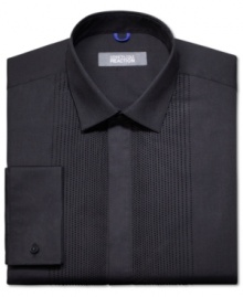 Tonal dots and a slim fit make this Kenneth Cole Reaction dress shirt the perfect desk to dinner companion.