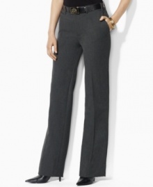 Lauren by Ralph Lauren's classic-fitting petite dress pants exude tailored sophistication in elegant stretch gabardine. (Clearance)