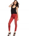 DKNY Jeans offers the skinniest petite fit in a chic red and python-printed wash. Wear them for a night out with heels and a tank! (Clearance)