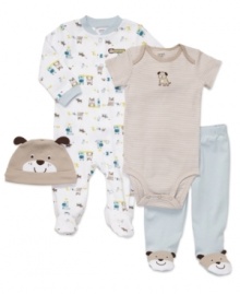 Man's best friend will be your little guy's favorite companion thanks to this adorable matching set by Carter's.