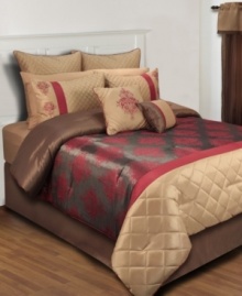 Create a beautiful presentation in your space with this Freemont comforter set, featuring luxurious quilted details and sophisticated medallion designs in an enticing color scheme. Comes complete with enough components for a total room refresh.