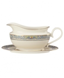 For nearly 150 years, Lenox has been renowned throughout the world as a premier designer and manufacturer of fine china. The formal Autumn pattern expresses the joy of gracious living and entertaining, in an exquisitely simple design on heirloom-quality ivory bone china banded in gold.