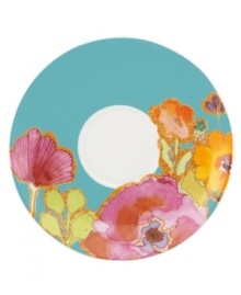 In an inspiring display of alluring watercolors, this elegant saucer offers a bright, contemporary addition to your table. Mix and match across the Lenox Floral Fusion dinnerware collection for a stunning presentation. Qualifies for Rebate