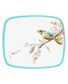 Make any meal sing with the Chirp trivet from Lenox Simply Fine. Adorned with the beloved birds and florals of Chirp dinnerware, it's a stylish way to protect your table. Qualifies for Rebate