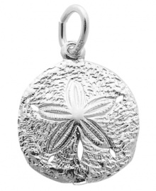 Add a little ocean-inspired style. Rembrandt's textured sand dollar charm is crafted from sterling silver and will make the perfect addition to your favorite charm bracelet or necklace. Approximate drop: 3/4 inch.