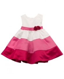 Take her for a twirl. She'll be the belle of any ball in this darling dress from Rare Editions.