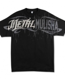 Impressively cool style t-shirt by Metal Mulisha with tonal print on top.