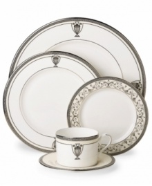 Set your table with classic grace. A refined variation of the popular Westchester pattern from Lenox, Westchester Legacy place settings feature handsome Grecian motifs against platinum accented ivory china. Qualifies for Rebate