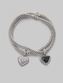 From the Classic Chain Collection. A signature chain bracelet with an iconic white sapphire heart charm.White sapphire Sterling silver Length, about 7 Width, about ¼ Clasp closure Made in Bali Please note: Bracelets sold separately. 