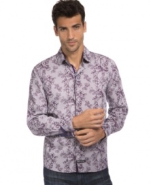 Pop some pattern into your shirting style with this shirt from English Laundry.