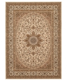 An intricately complex Persian-inspired design in crisp tones creates a captivating accent in the Princeton area rug from Kenneth Mink. Crafted for supreme durability with an ultra-soft finish.