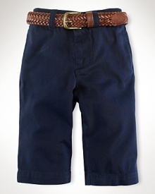 Classic straight-leg pant in cotton chino, washed for softness.