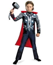 He can fight the noble fight as Thor, the crowned prince of Asgard, subduing evil and showing off his muscles.