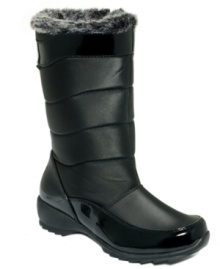 Weather any storm with the Jennifer boots from Sporto. With patent accents on the side, you'll look good doing so.