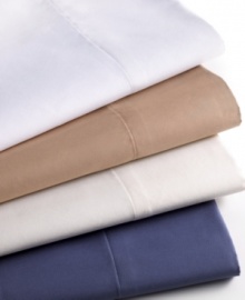 Sleep snug. Finely woven single-ply yarns in luxe 400-thread count cotton offer a fabric that is exceptionally soft, smooth and strong in this Solid pillowcase set from Charter Club. Features a wrinkle-resistant finishing process and quick try technology for less time in the dryer.