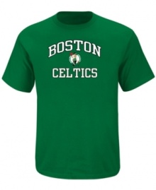 Show your love for the Boston Celtics team in this color tee by Majestic and made from 100% cotton for all day breathability and comfort.