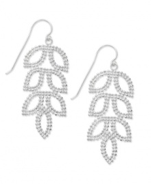 Chic chandeliers. Beaded accents add dimension to Studio Silver's stunning drop earrings. Crafted in sterling silver. Approximate drop: 2 inches.