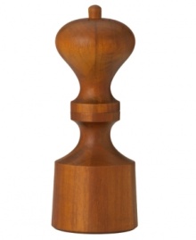 Usher in a new season for the Jane pepper mill and salt shaker, a retro serveware design from Dansk first seen in 1965. A curved silhouette carved in wood for comfortable twisting and shaking adds a dash of charm to today's tables. A great gift for home chefs!